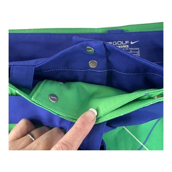 Nike Golf Skirt Short Combo Womens Size 14 Dri-Fit Tour Performance Green/Violet - Picture 10 of 16